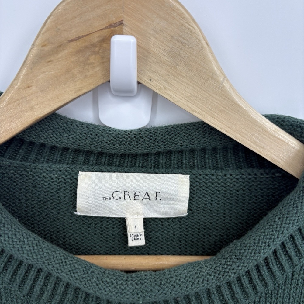 The Great Sweater 1 Small Bear Roll Neck Preppy Academia Old Money Ivy Retro - Picture 5 of 8
